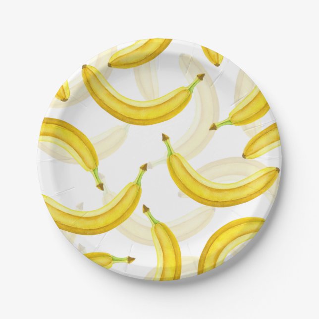 Bananen Pappteller (Vorderseite)