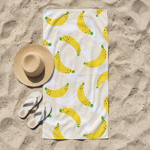 Bananen-Pop-Gelb-Creme Strandtuch