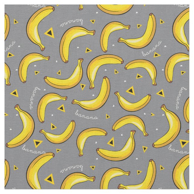 Bananen-Pop-Kunst-Druck-Gewebe Stoff (Nahaufnahme)