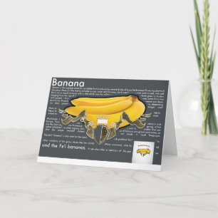 Bananen PostCard Karte