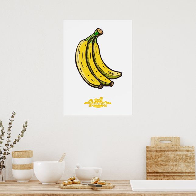 Bananen Poster (Küche)