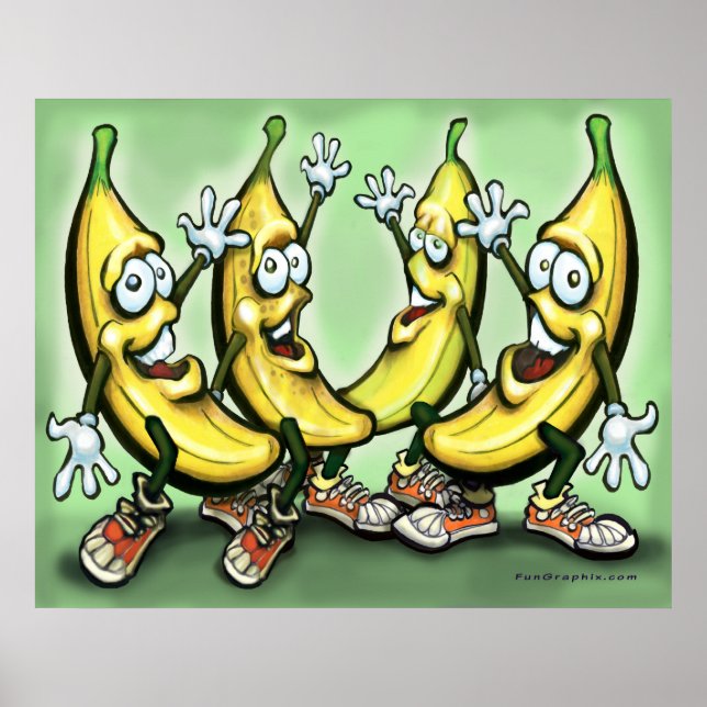 Bananen-Poster Poster (Vorne)