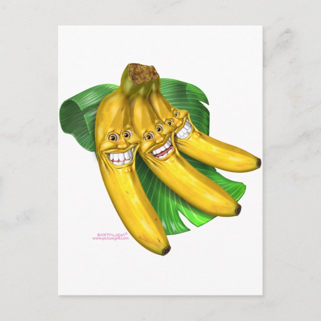 Bananen Postkarte (Vorderseite)