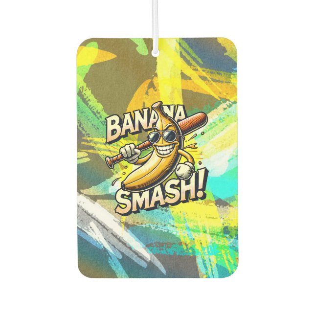 Bananen-Power-Up Autolufterfrischer (Vorderseite)