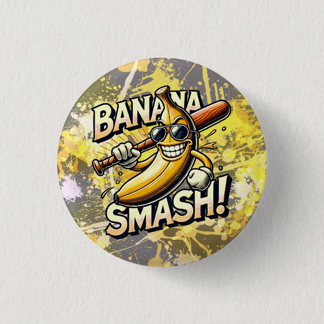 Bananen-Power-Up Button (Vorderseite)
