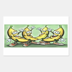 Bananen Rechteckiger Aufkleber