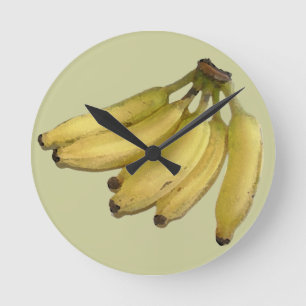 Bananen Runde Wanduhr