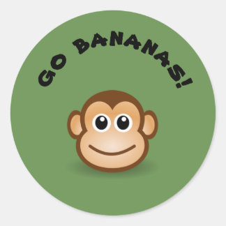Bananen Runder Aufkleber
