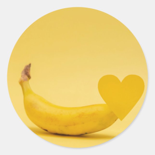 BANANEN RUNDER AUFKLEBER (Vorderseite)