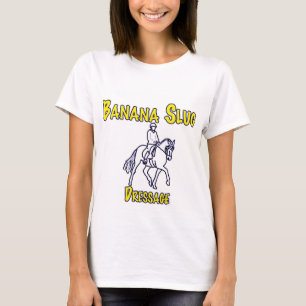 Bananen-Schnecke Dressage-weiß T-Shirt