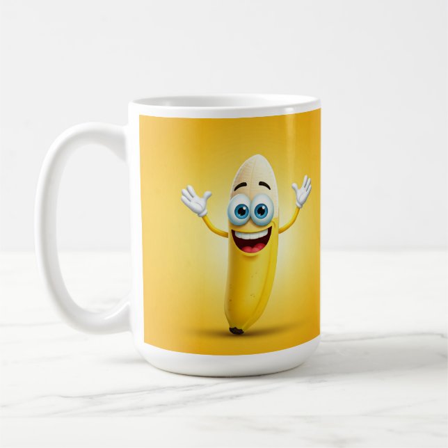 Bananen-Tasse lustig Kaffeetasse (Links)