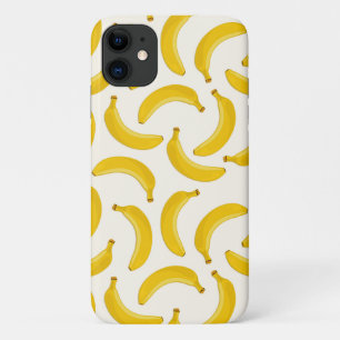 Bananen Tropischer Fruchtdruck, Gelb und Weiß Case-Mate iPhone Hülle