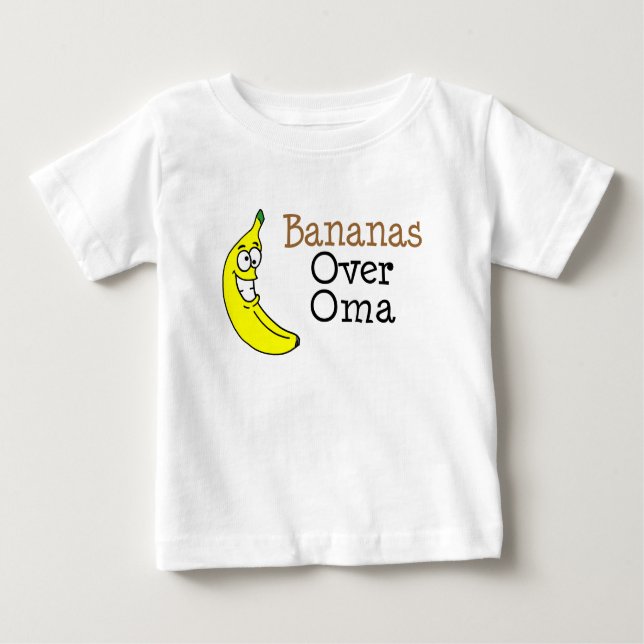 Bananen über Oma Baby T-shirt (Vorderseite)