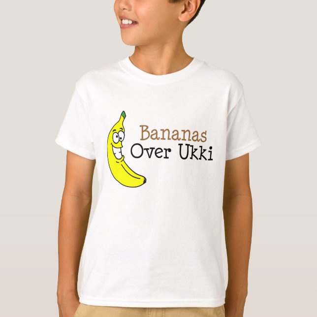 Bananen über Ukki T-Shirt (Vorderseite)