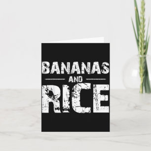 Bananen und Reis Karte