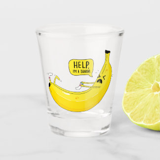 Bananen und Socken Schnapsglas