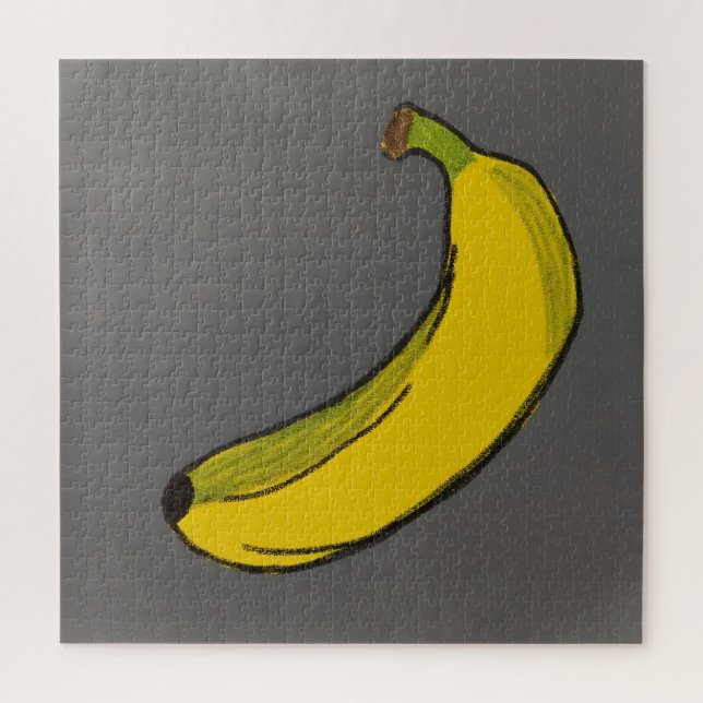 Bananen-Wachsmalstift-Zeichnung Puzzle (Vertikal)