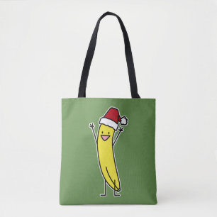 Bananen-Weihnachtsmannmütze-zujubelnder