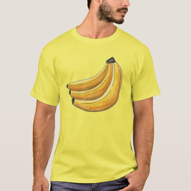 Bananen-Yellow Banana-Fruchtsaft-Tee-Shirt T-Shirt (Vorderseite)