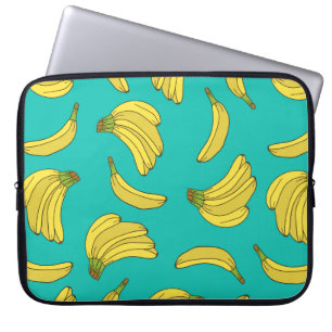 Bananen zeichnen ein nahtloses Muster. Skettelust Laptopschutzhülle