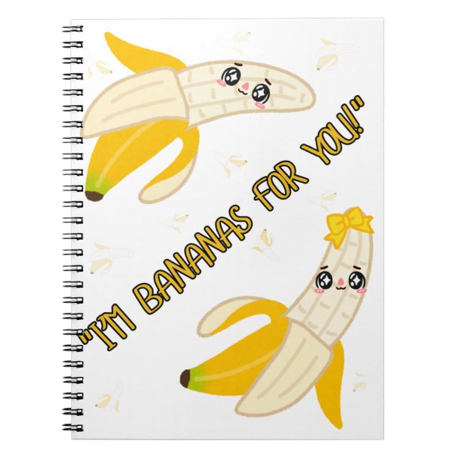Bananen Zitat Notizblock (Vorderseite)