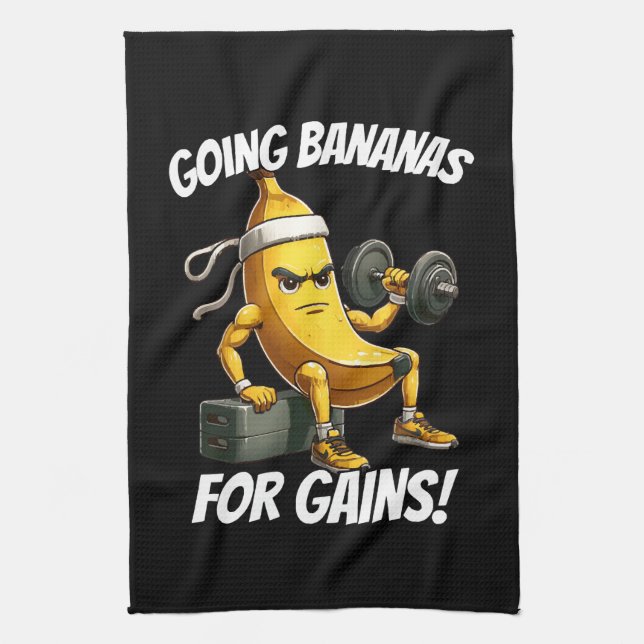 Bananenarbeit Geschirrtuch (Vertikal)