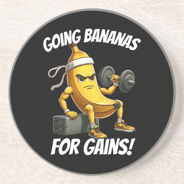 Bananenarbeit Getränkeuntersetzer (Vorne)