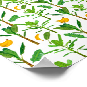 Bananenbaum Pflanze Tropisches Obst Gesundes Essen Poster