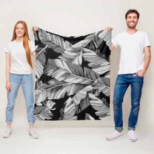 Bananenblätter 3 fleecedecke