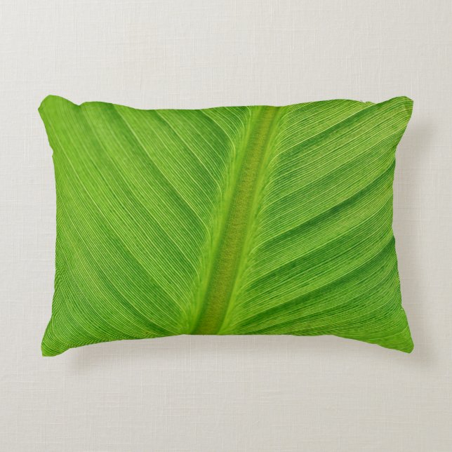 Bananenblättrige Bananenfasern Dekokissen (Vorderseite)