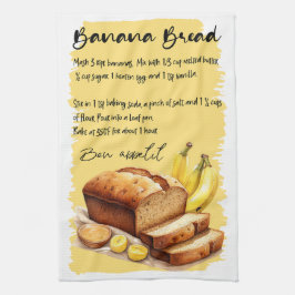 Bananenbrot Backrezeptur Geschirrtuch