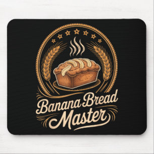 Bananenbrot Meister Bäcker Koch Humor Herbst Backe Mousepad