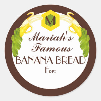 Bananenbrotkonserven aus der Küche Runder Aufkleber