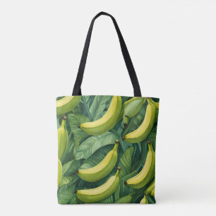 Bananenfrüchte und Blätter Tropisches Flair