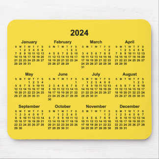 Bananengelb 2024 - Kalender Mousepad