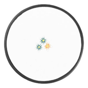 Bananengelb, dunkelblau grün, dekorativ eishockey puck