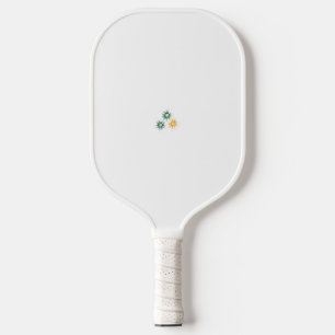 Bananengelb, dunkelblau grün, dekorativ pickleball schläger