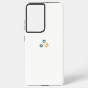 Bananengelb, dunkelblau grün, dekorativ samsung galaxy hülle