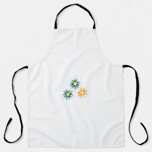 Bananengelb, dunkelblau grün, dekorativ schürze