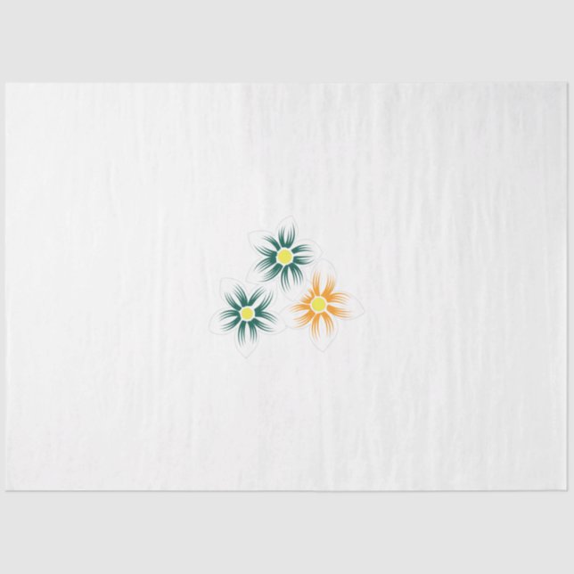 Bananengelb, dunkelblau grün, dekorativ seidenpapier (Vorderseite)