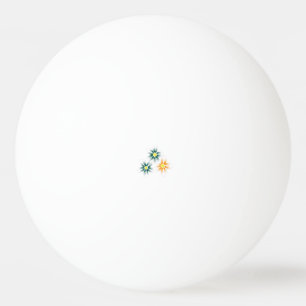 Bananengelb, dunkelblau grün, dekorativ tischtennisball