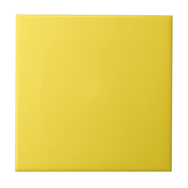 Bananengelbe Farbtafel Fliese (Vorderseite)