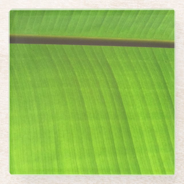 Bananenleaf Nah Glasuntersetzer (Vorderseite)