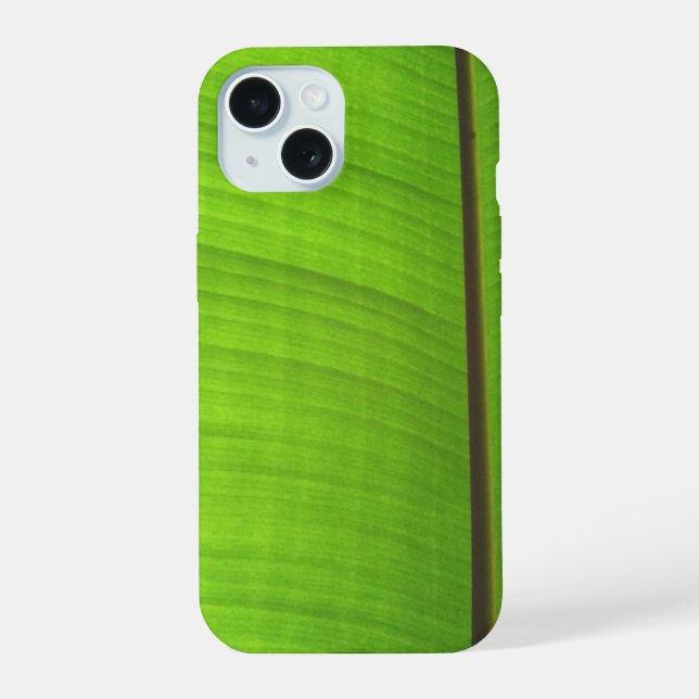 Bananenleaf Nah iPhone 15 Hülle (Rückseite)