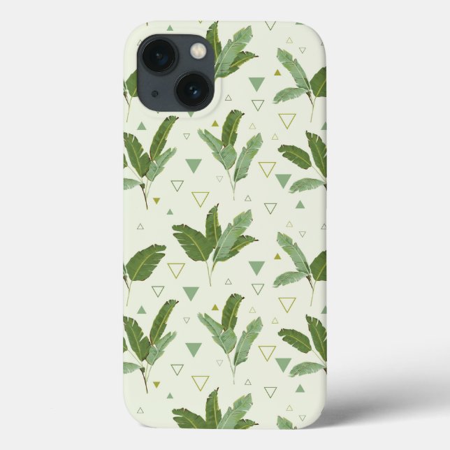 Bananenleder mit Dreiecken Case-Mate iPhone Hülle (Rückseite)