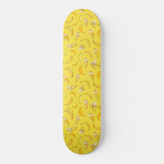 Bananenmuster 4 skateboard (Vorderseite)