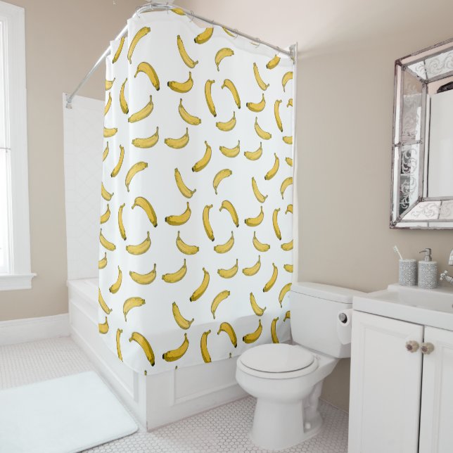 Bananenmuster Duschvorhang (Beispiel)