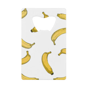 Bananenmuster Kreditkartenflaschenöffner