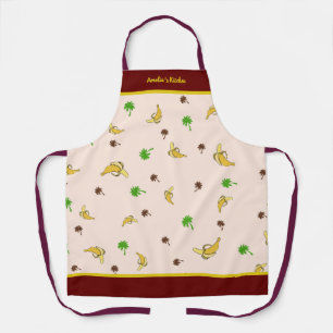 Bananenmuster Schürze