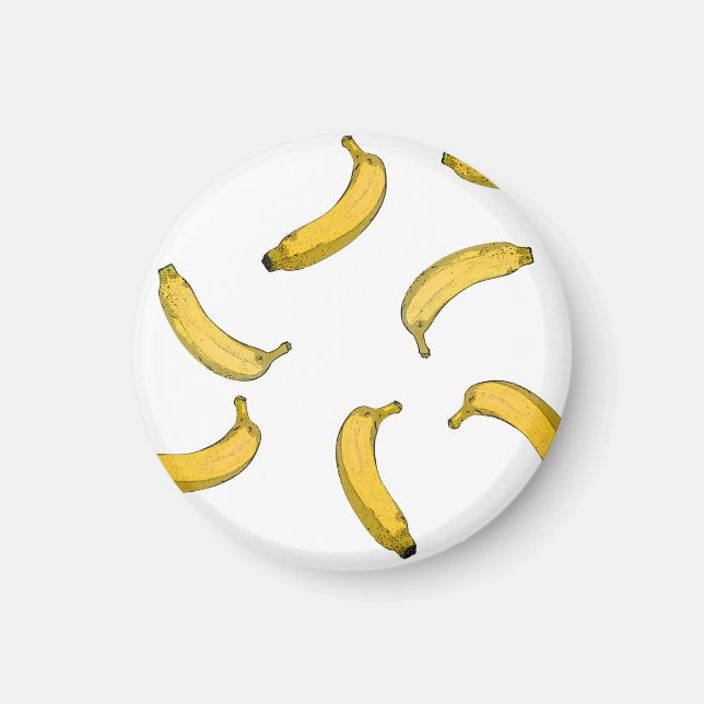 Bananenmuster-Zeichnung Magnet (Vorne)
